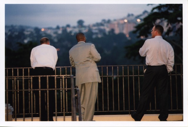 men outside